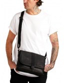 Фотография Фирменная черная сумка мужская на плечо - кросс-боди HILL BURRY HB3094A