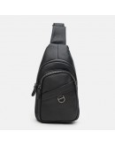 Фотография Мужской кожаный слинг черного цвета Keizer K14039bl-black
