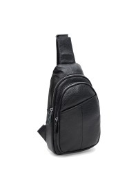 Черный мужской кожаный слинг Keizer K1512bl-black