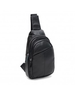 Черный мужской кожаный слинг Keizer K1512bl-black