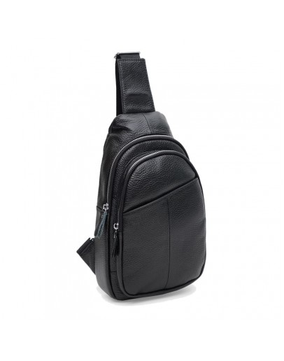 Фотография Черный мужской кожаный слинг Keizer K1512bl-black