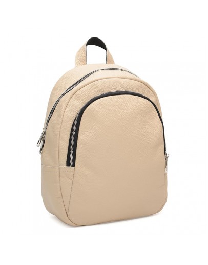 Фотография Женский кожаный бежевый рюкзак Ricco Grande 1l600-beige