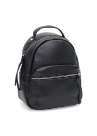 Кожаный женский черный рюкзачек Ricco Grande 1l605bl-black
