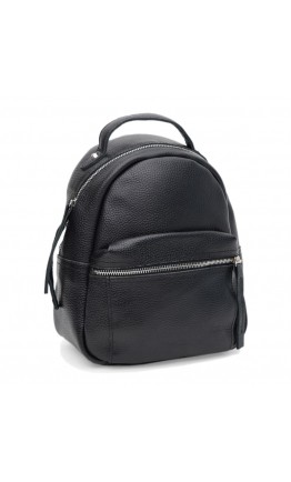 Кожаный женский черный рюкзачек Ricco Grande 1l605bl-black