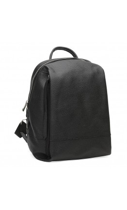 Кожаный черный женский рюкзак Ricco Grande 1l606-black
