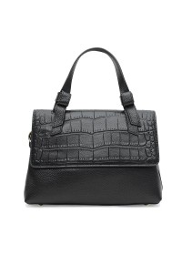 Женская кожаная сумка среднего размера Ricco Grande K1619-black