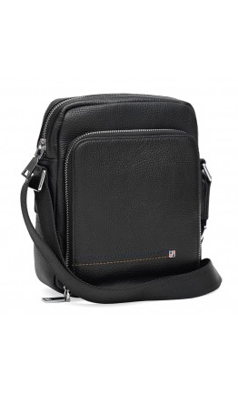 Сумка мужская кожаная на плечо K16207-black
