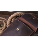Фотография Винтажная коричневая мужская сумка на плечо - слинг Bexhill bx1089