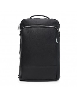 Вместительный кожаный мужской рюкзак Ricco Grande K16475bl-black