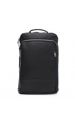 Вместительный кожаный мужской рюкзак Ricco Grande K16475bl-black