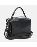 Фотография Женская кожаная черная сумка Ricco Grande 1l649bl-black