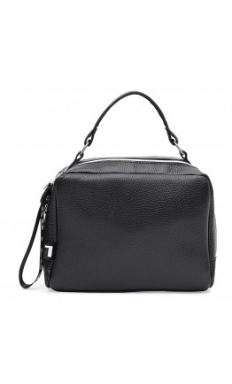 Женская кожаная черная сумка Ricco Grande 1l649bl-black