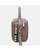 Фотография Женская кожаная бежевая сумка Ricco Grande 1l649taupe-taupe