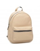 Фотография Кожаный женский рюкзак бежевого цвета Ricco Grande 1l655-beige