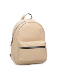 Кожаный женский рюкзак бежевого цвета Ricco Grande 1l655-beige