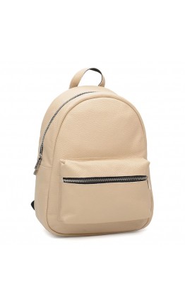 Кожаный женский рюкзак бежевого цвета Ricco Grande 1l655-beige