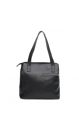 Женская кожаная черная сумка Ricco Grande 1L687bl-black