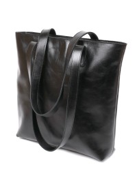 Классическая черная женская сумка-шоппер Shvigel 16365