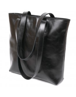 Классическая черная женская сумка-шоппер Shvigel 16365