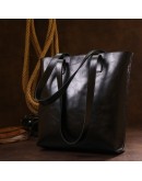Фотография Классическая черная женская сумка-шоппер Shvigel 16365