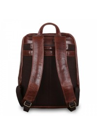 Рюкзак коричневый кожаный мужской Ashwood 8144 BRN