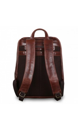 Рюкзак коричневый кожаный мужской Ashwood 8144 BRN