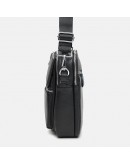Фотография Мужская кожаная сумка в руку и на плечо Keizer K18209bl-black