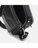 Фотография Мужская кожаная сумка в руку и на плечо Keizer K18209bl-black