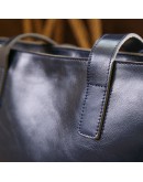 Фотография Вместительная кожаная синяя женская сумка-шоппер Shvigel 16369
