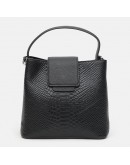Фотография Женская кожаная черная сумка Ricco Grande K1MH9001-black