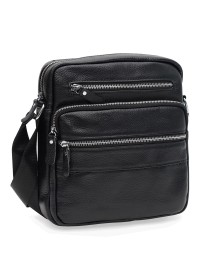 Черная мужская сумка на плечо Keizer K19981bl-black