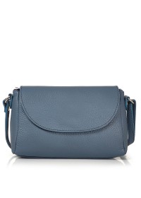 Женская кожаная сумка голубого цвета Grays F-AV-FV-002BL