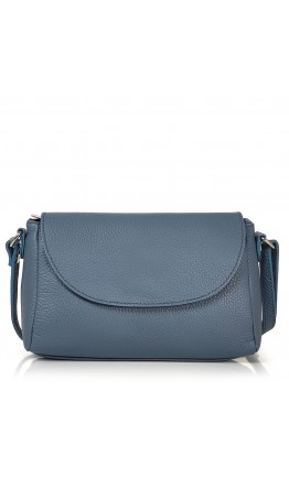 Женская кожаная сумка голубого цвета Grays F-AV-FV-002BL