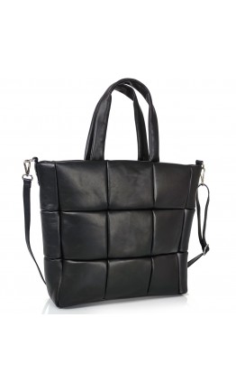 Женская черная кожаная сумка-шоппер Grays F-AV-FV-049A