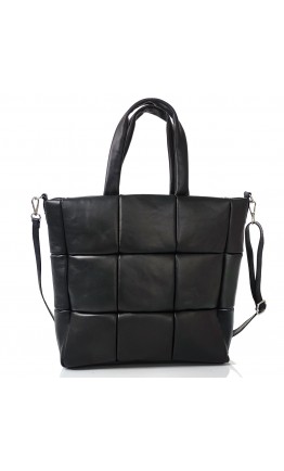 Женская черная кожаная сумка-шоппер Grays F-AV-FV-049A
