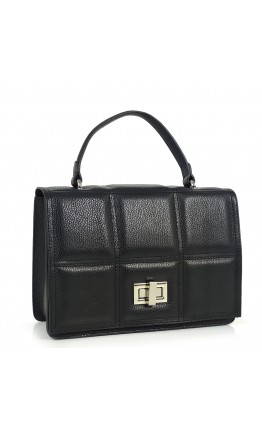 Женская черная кожаная сумка Grays F-AV-FV-056A