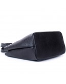Фотография Женская черная кожаная сумка Grays F-FL-BB-2466A