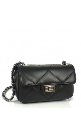 Женская черная кожаная сумка Grays F-S-BB-1293A