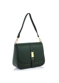 Женская небольшая кожаная зеленая сумка Grays F-S-BB-4655G