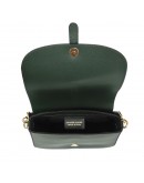 Фотография Женская небольшая кожаная зеленая сумка Grays F-S-BB-4655G
