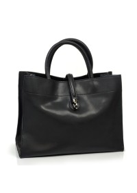 Женская черная кожаная вместительная сумка Grays F-S-GR-883A