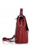 Фотография Рюкзак женский кожаный двухцветный красно-коричневый Olivia Leather F-S-Y01-7002R