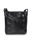 Фотография Черная классическая кожаная мужская сумка на плечо Firenze Italy IF-S-0004A