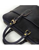 Фотография Мужская кожаная синяя сумка для ноутбука Firenze Italy IF-S-0006BL