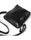 Фотография Черная вместительная кожаная сумка на плечо Firenze Italy IF-S-0008A