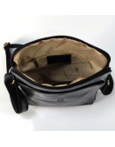 Фотография Черная вместительная кожаная сумка на плечо Firenze Italy IF-S-0008A
