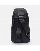 Фотография Мужской кожаный рюкзак - слинг Keizer K14036bl-black