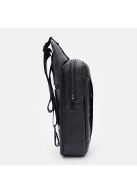 Мужской кожаный рюкзак - слинг Keizer K161811-black