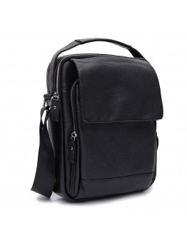 Mужская кожаная сумка на плечо - барсетка Keizer K19747a-black