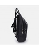Фотография Мужской кожаный рюкзак - слинг Keizer K1kx327-black